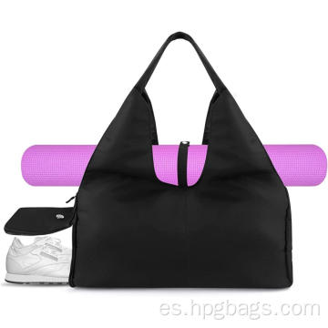 Bolsa de gimnasia de yoga con compartimento de zapatos